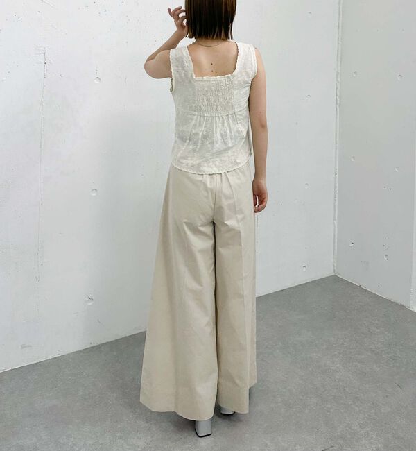 archives「ベルト付きタックワイドチノパンツ」|チノ|