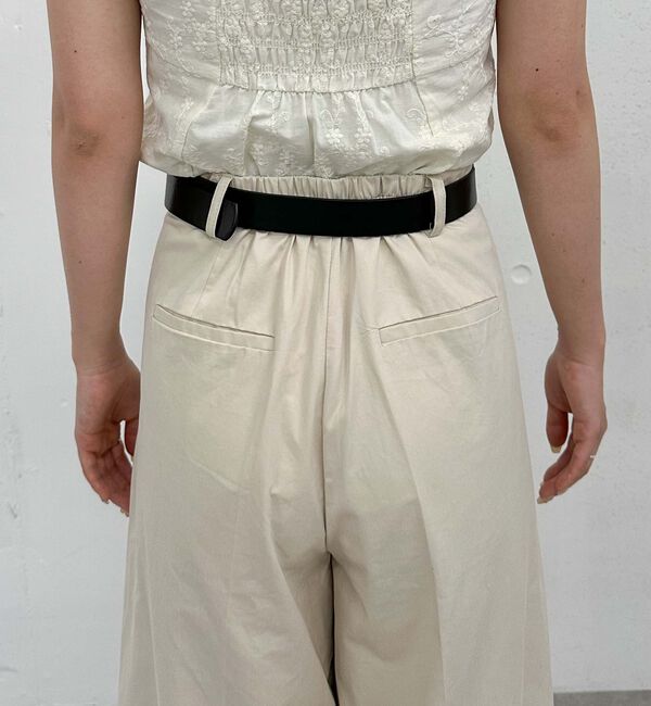 archives「ベルト付きタックワイドチノパンツ」|チノ|