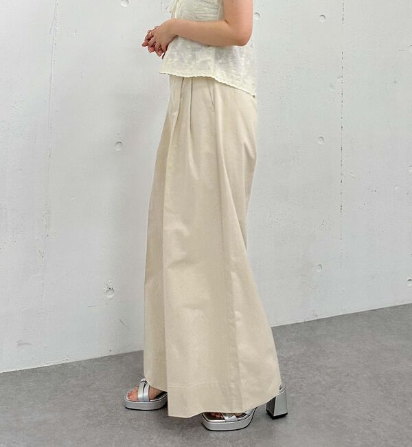 archives「ベルト付きタックワイドチノパンツ」|チノ|