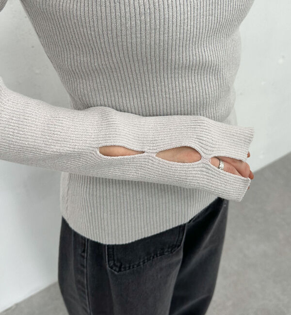 archives「２ｗａｙホールリブニットプルオーバー」|ニット・セーター|