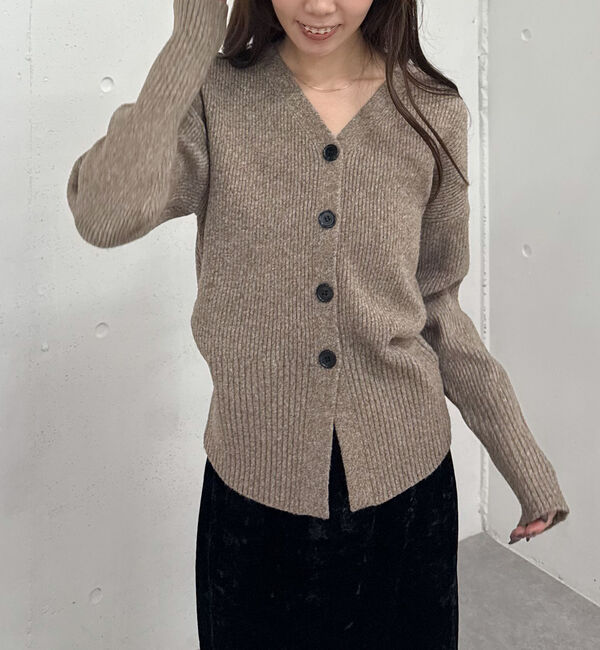 archives「Ｖネックメランジニットカーディガン」|カーディガン|