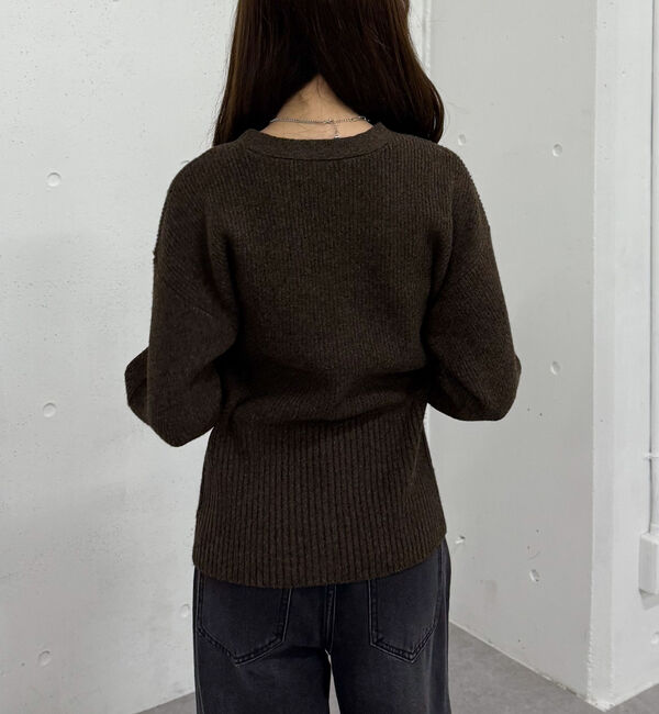 archives「Ｖネックメランジニットカーディガン」|カーディガン|