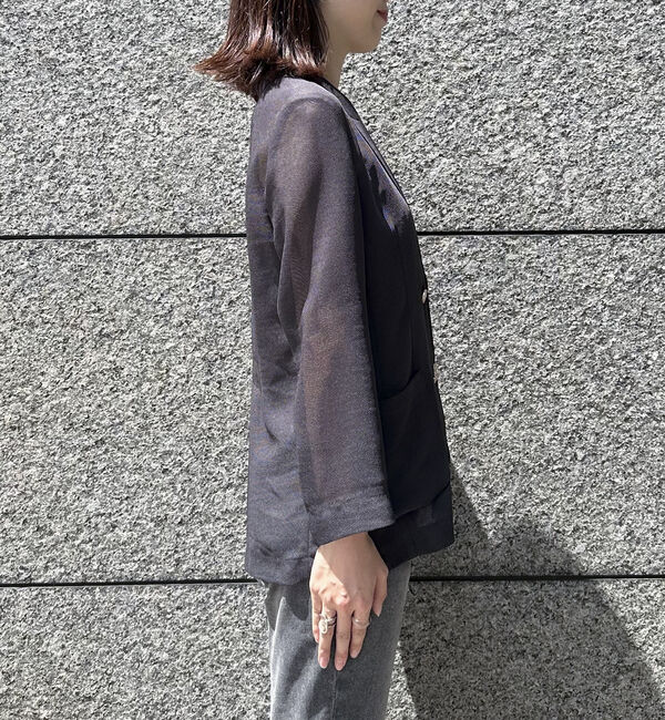 Doux archives「メッシュテーラードダブルジャケット」|テーラードジャケット|