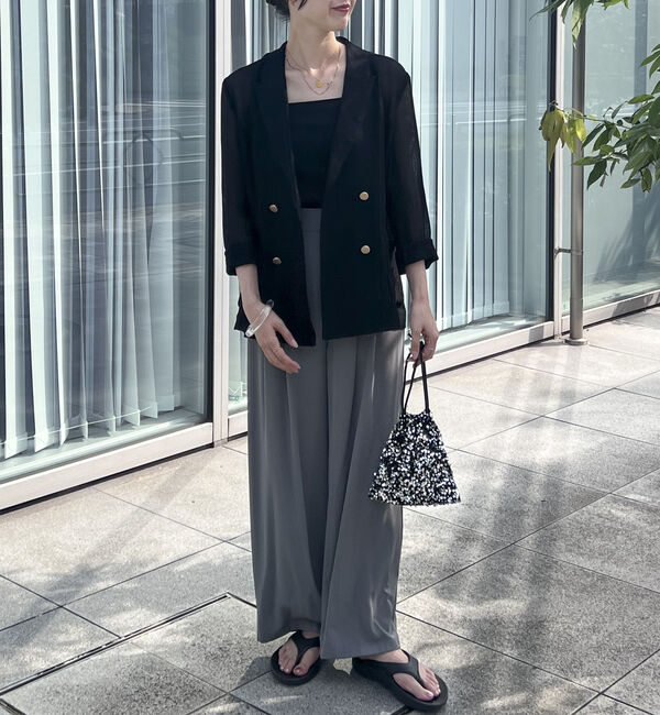 Doux archives「メッシュテーラードダブルジャケット」|テーラードジャケット|