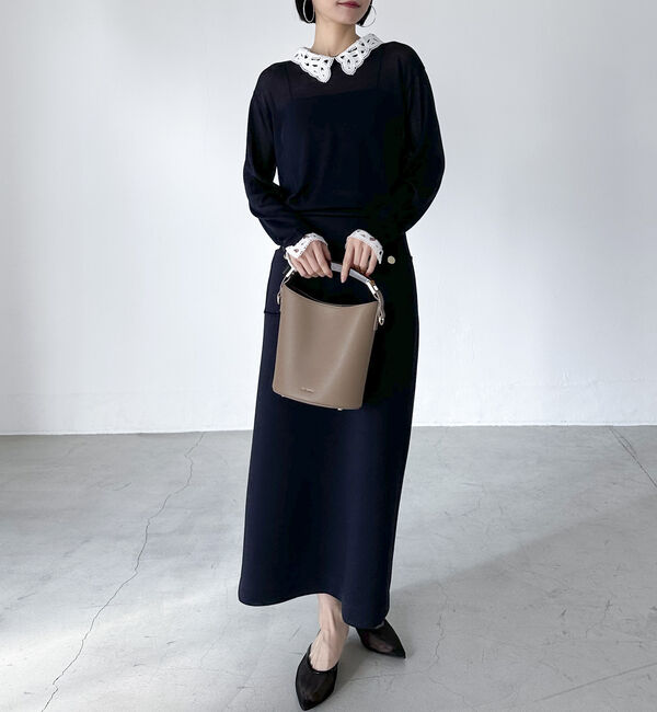 Doux archives「レースカラーニット」|ニット・セーター|