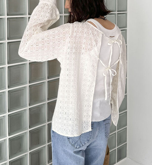 Doux archives「カットレース２ｗａｙブラウス」|シャツ・ブラウス|