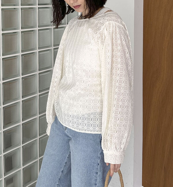 Doux archives「カットレース２ｗａｙブラウス」|シャツ・ブラウス|