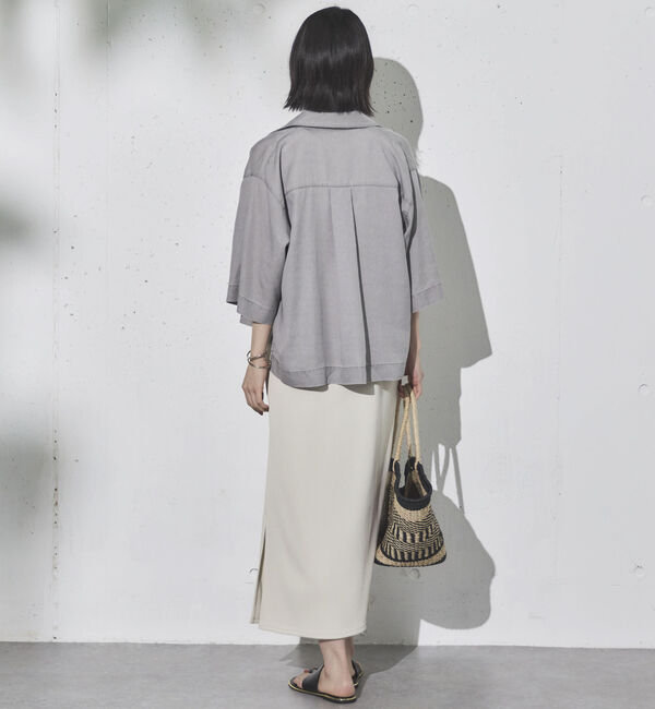 Doux archives「バイオウォッシュ加工ショートシャツ」|シャツ・ブラウス|