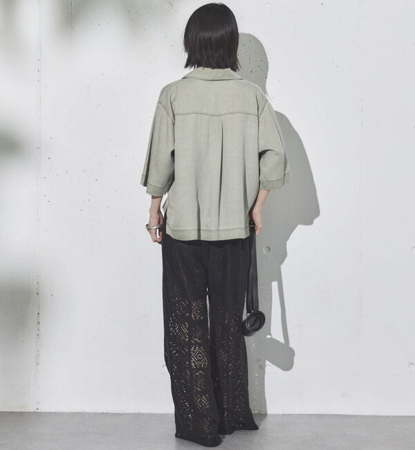 Doux archives「バイオウォッシュ加工ショートシャツ」|シャツ・ブラウス|