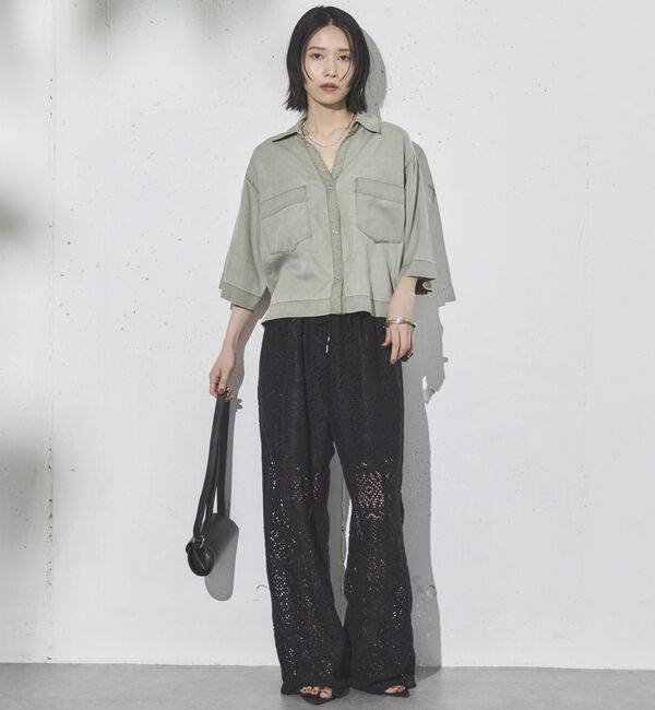 Doux archives「バイオウォッシュ加工ショートシャツ」|シャツ・ブラウス|