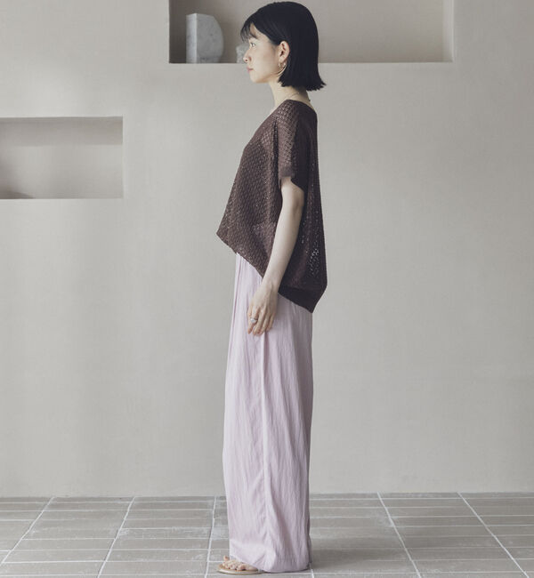 Doux archives「スパンコールメッシュニット」|ニット・セーター|