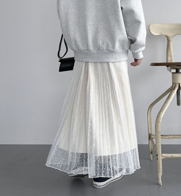Doux archives「レースプリーツスカート」|スカート|