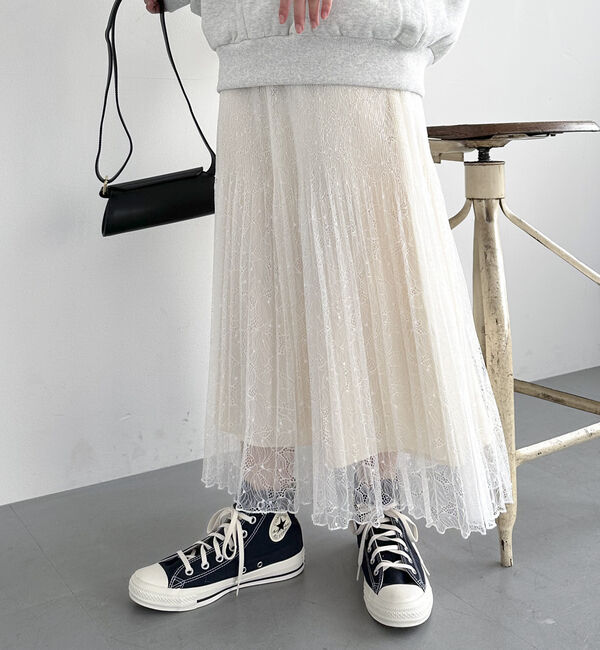 Doux archives「レースプリーツスカート」|スカート|
