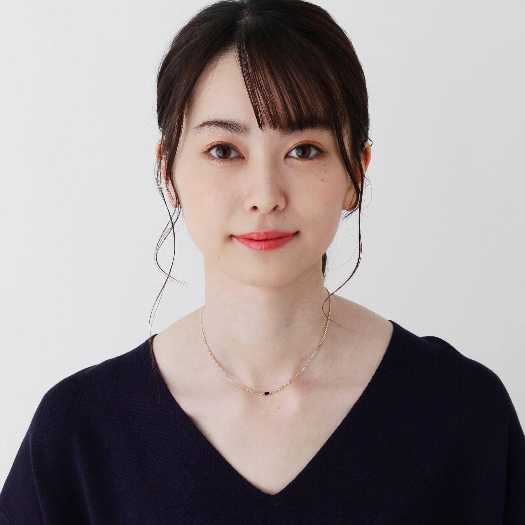 COCOSHNIK「K10カラーストーン（オニキス）キヘイチェーン ネックレス」|ネックレス|