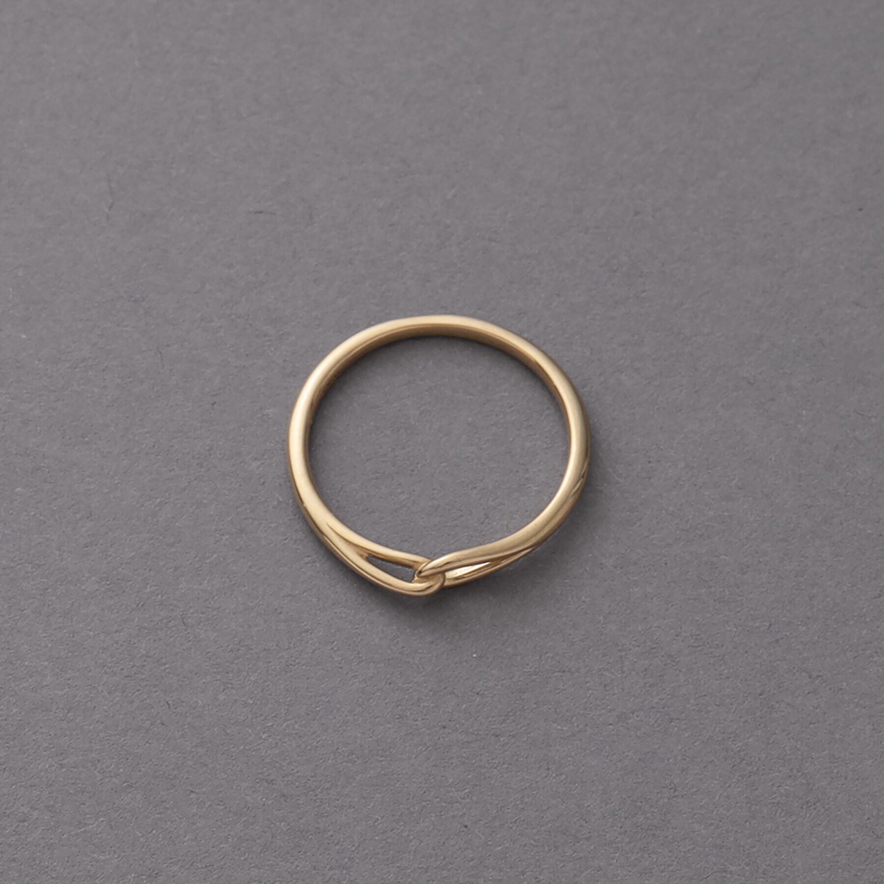 COCOSHNIK ONKITSCH「K10スキニーピンキーリング デュアルフック」|リング|