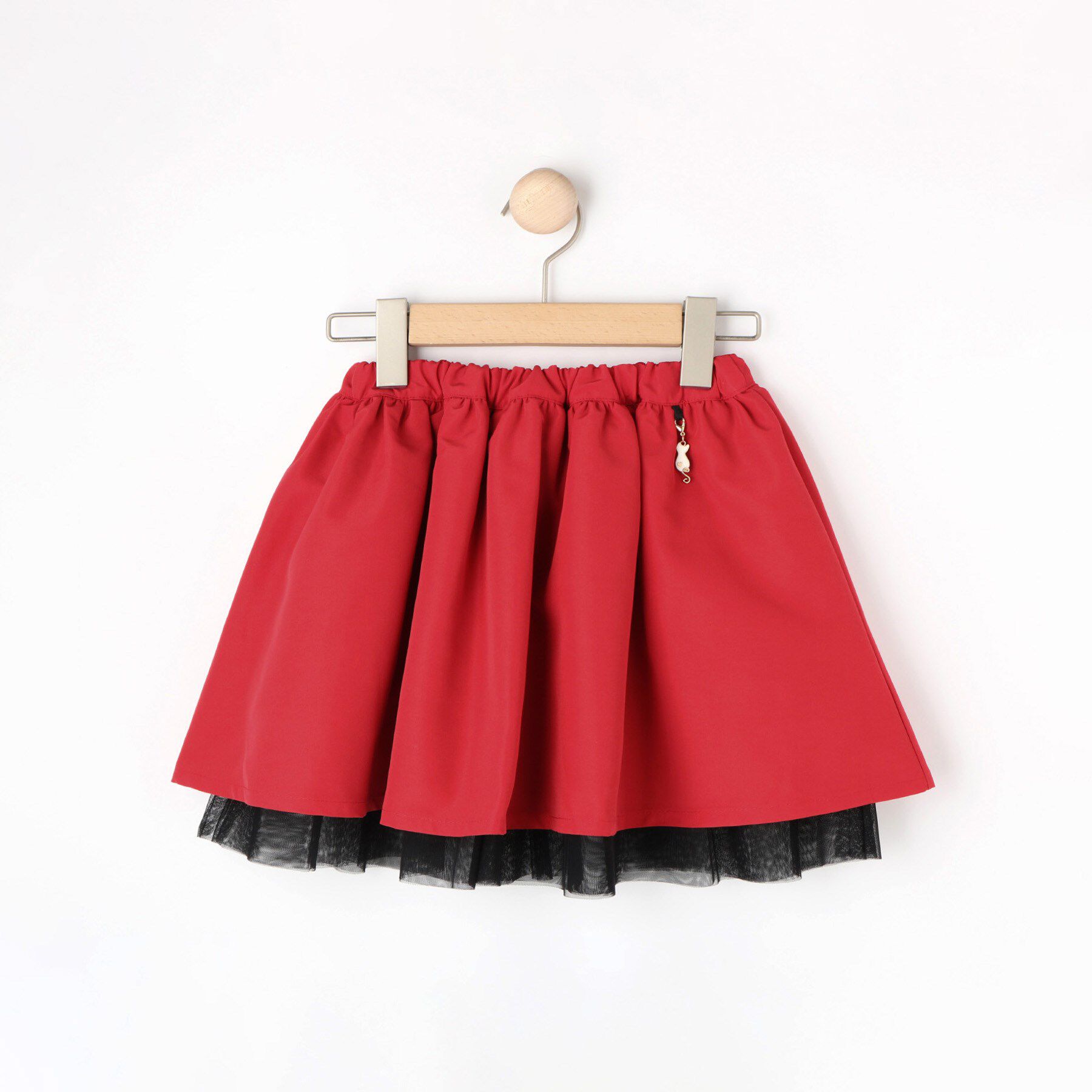 SHOO･LA･RUE「【100-150cm】リバーシブルチュールスカート」|スカート|