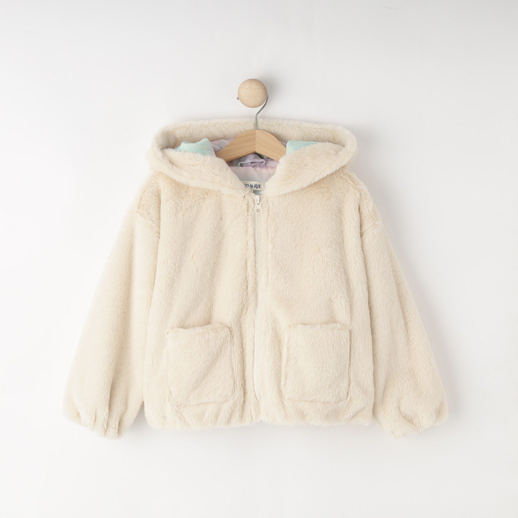 SHOO･LA･RUE「【100-120cm/トドラー】耳付きエコファーパーカ」|パーカー|アイボリー(004)