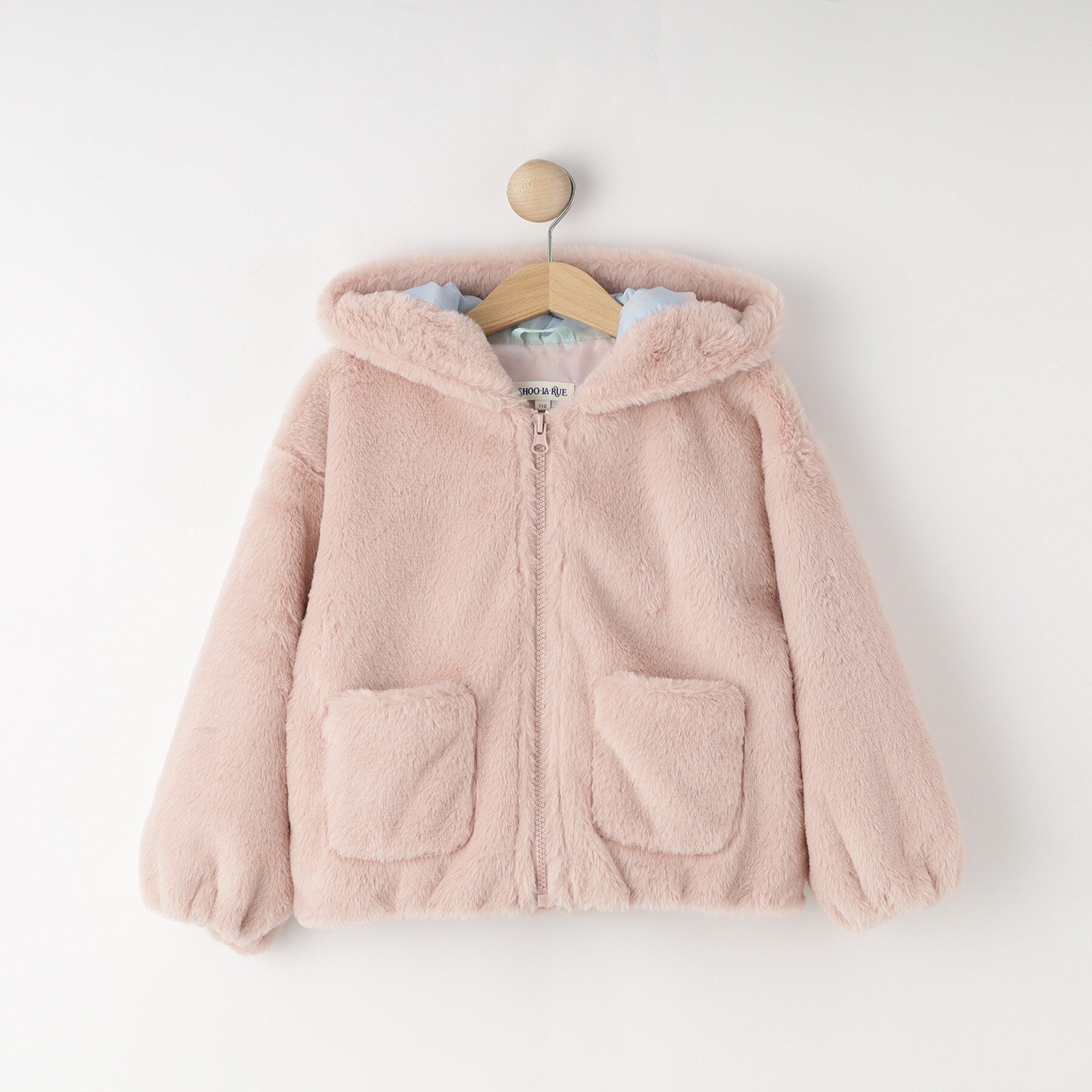 SHOO･LA･RUE「【100-120cm/トドラー】耳付きエコファーパーカ」|パーカー|ライトピンク(070