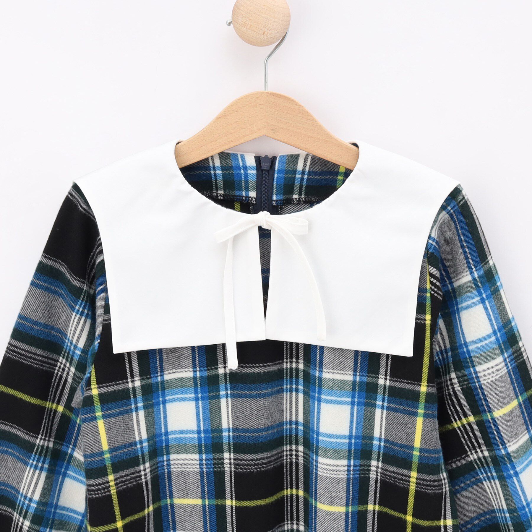 Dessin「衿付チェックワンピース」|ワンピース|