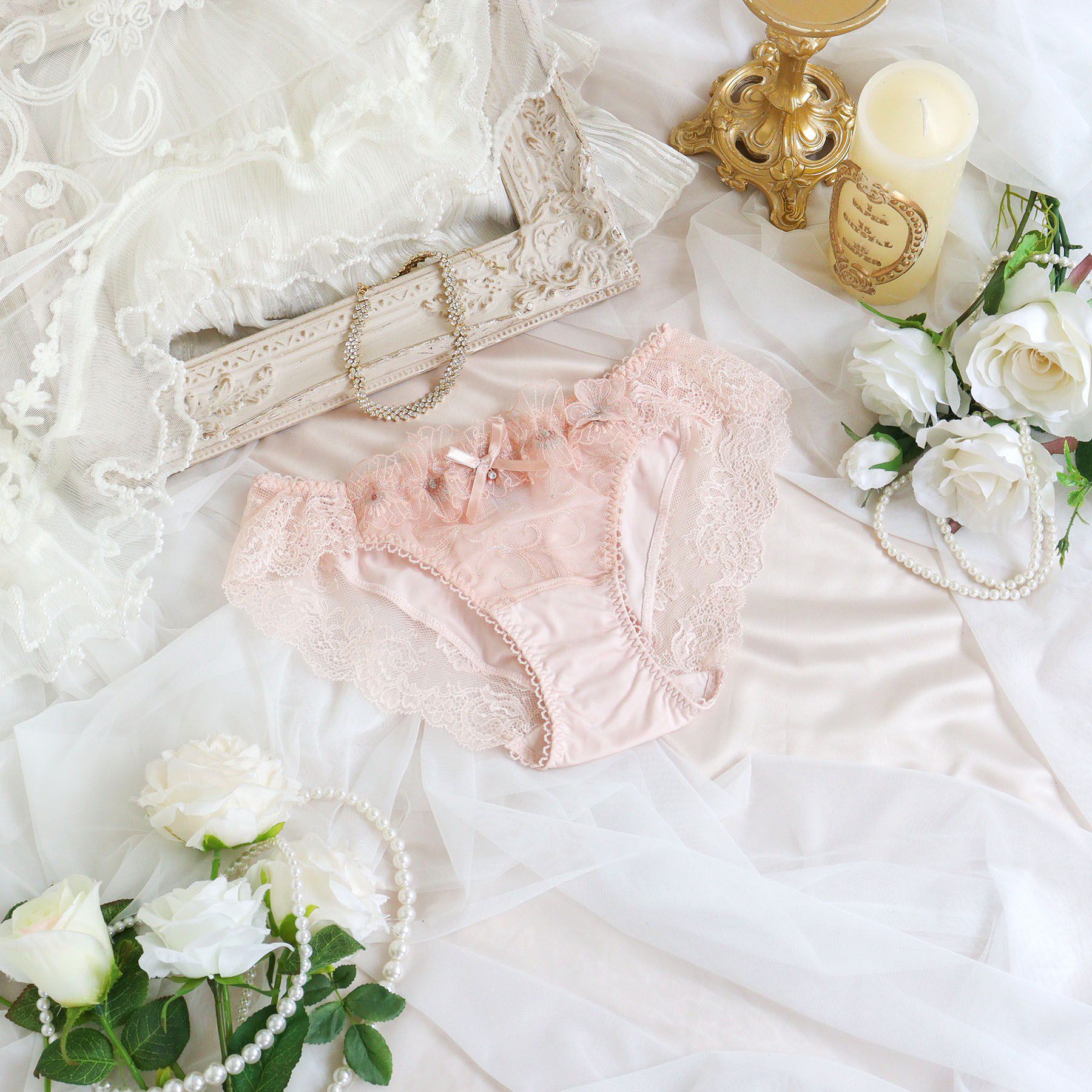 Risa Magli「リタ ノーマルショーツ」|インナー|ピンク(071)