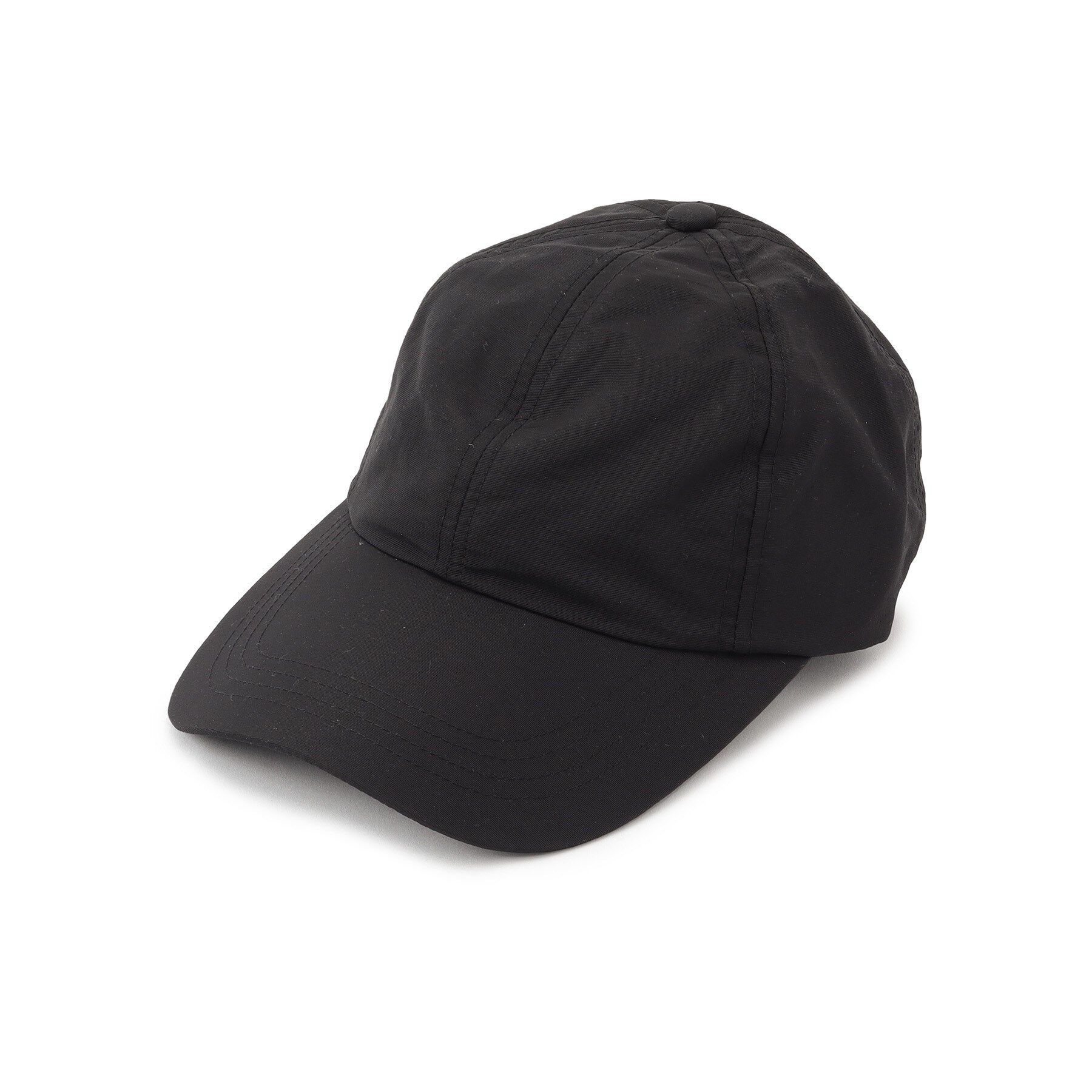 ITS&rsquo;DEMO「【サイズ調整可】ロングブリム撥水キャップ」|キャップ・キャスケット|ブラック(019)