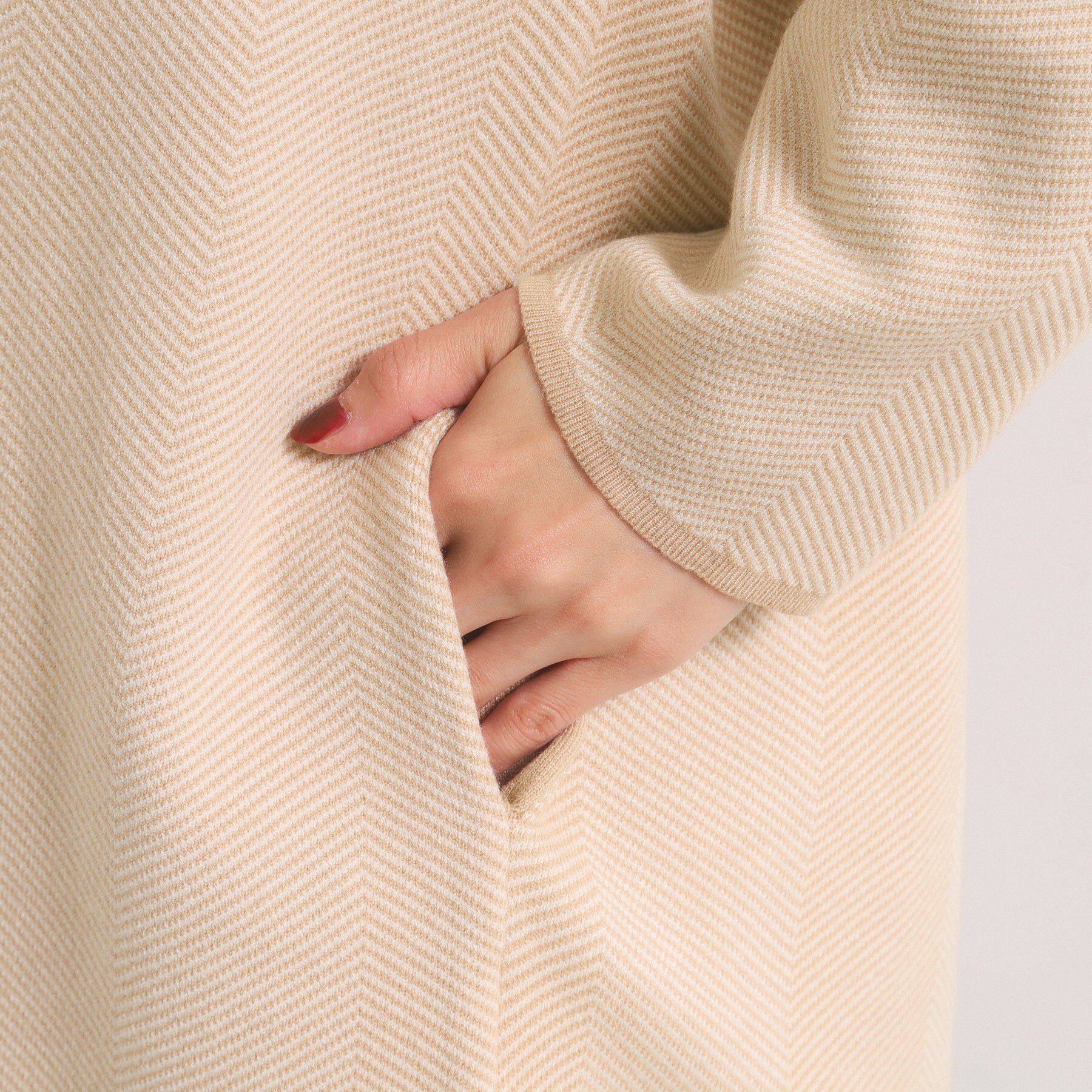 ITS&rsquo;DEMO「【手洗い可】Wジャカードコーディガン」|カーディガン|