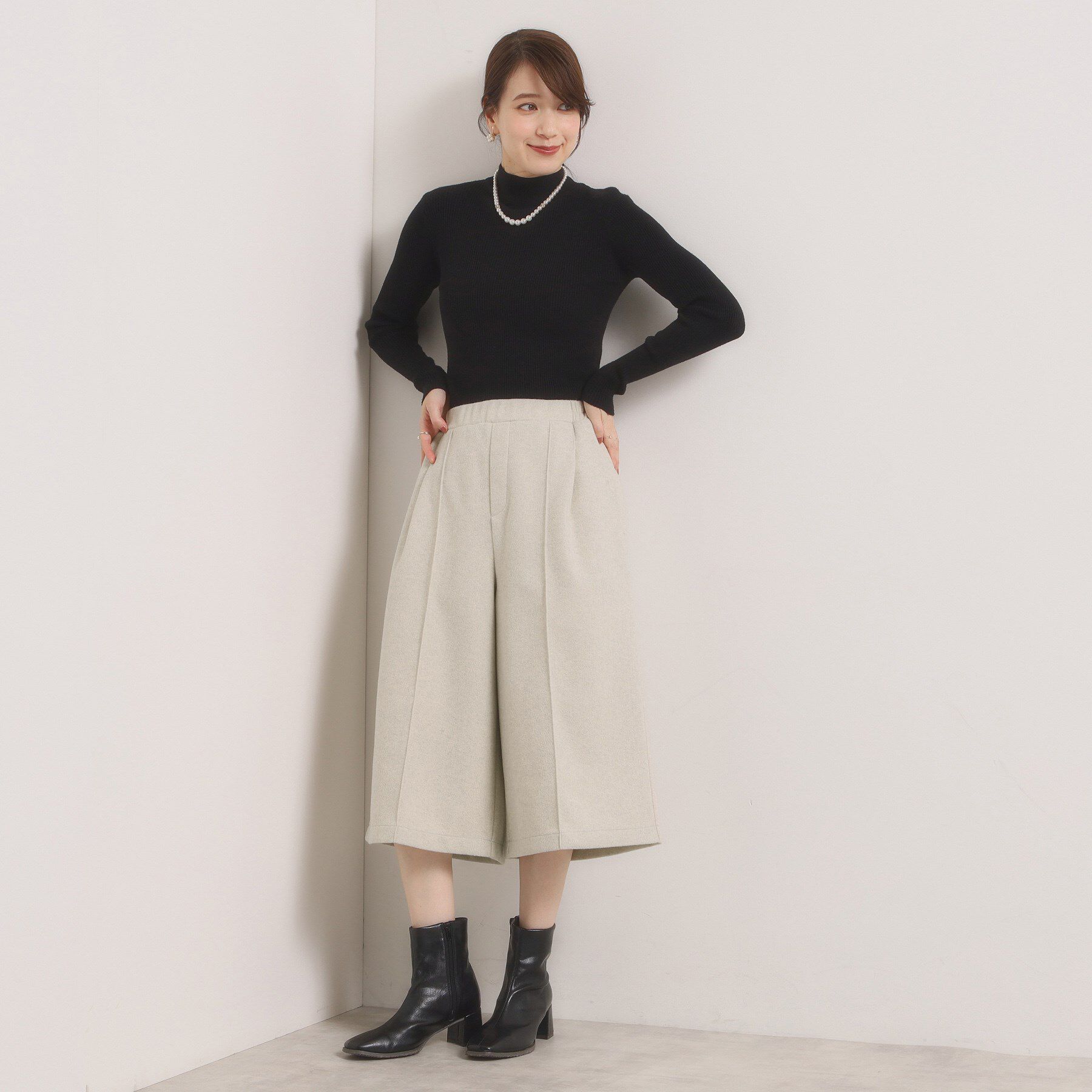 ITS&rsquo;DEMO「【洗濯機OK】カットメルトンキュロット」|その他|