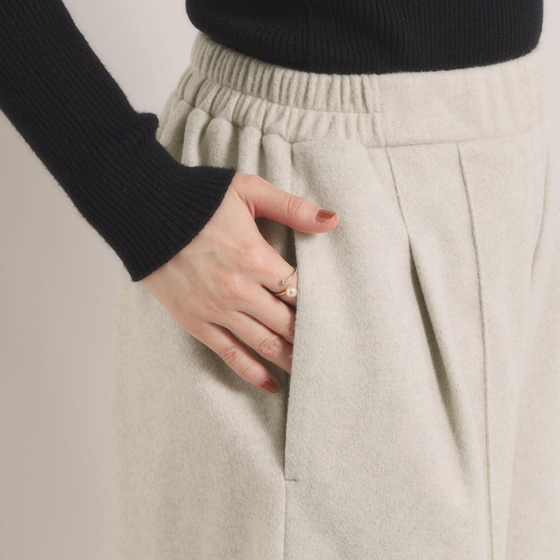 ITS&rsquo;DEMO「【洗濯機OK】カットメルトンキュロット」|その他|