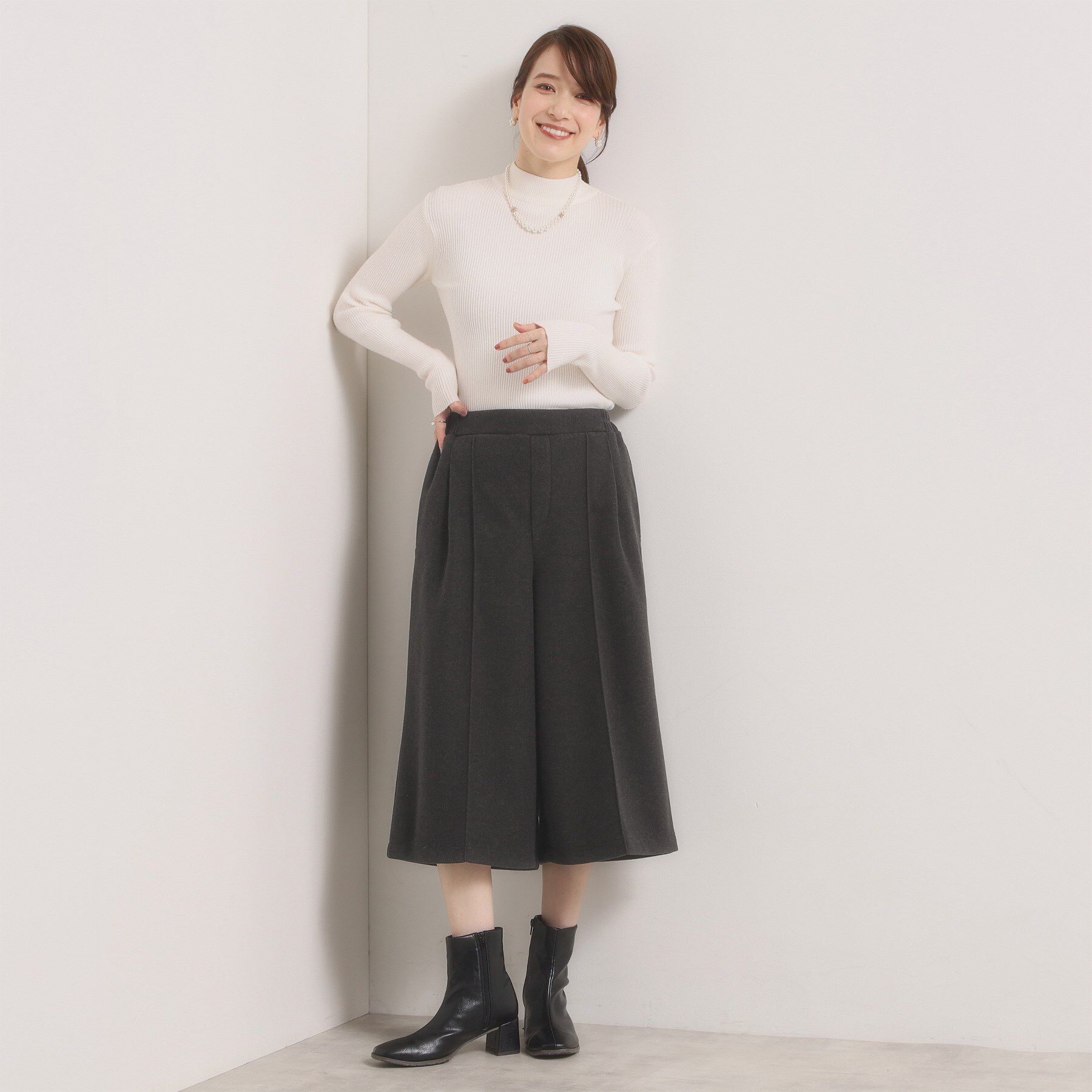 ITS&rsquo;DEMO「【洗濯機OK】カットメルトンキュロット」|その他|