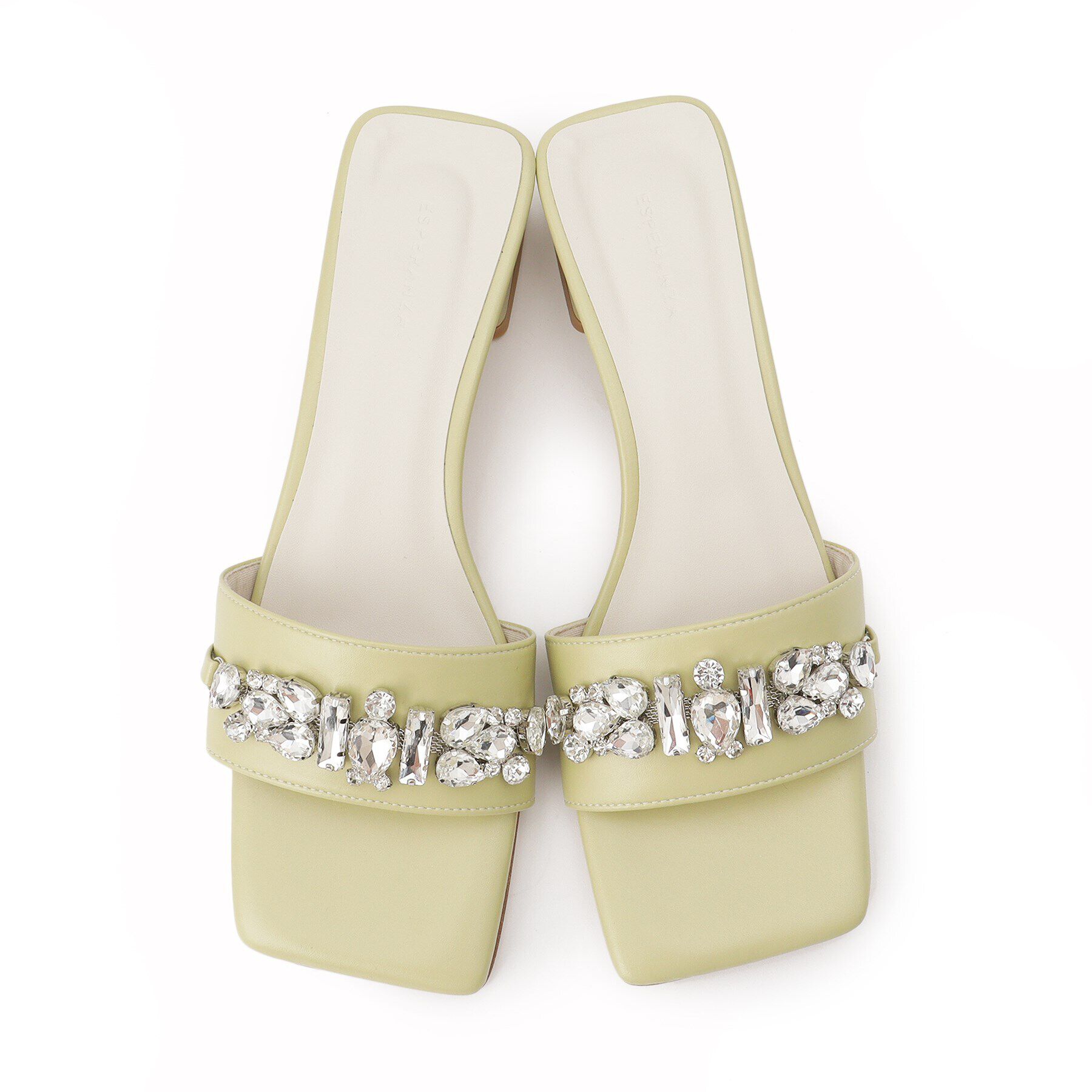 ESPERANZA「ビジューカラフルローヒールミュール」|サンダル|