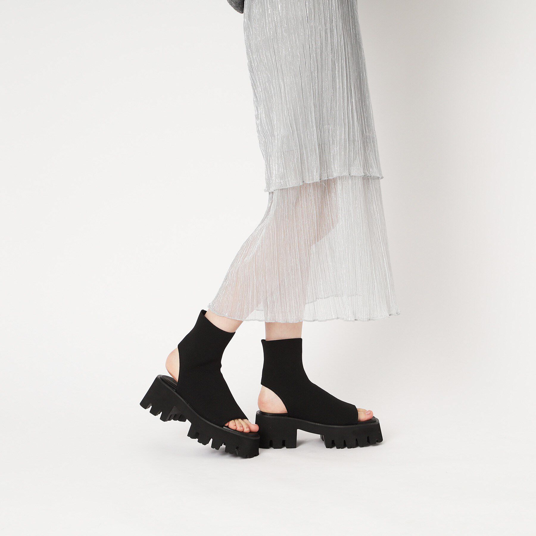 ESPERANZA「タンクソールニットブーサン 24SS」|ショートブーツ|