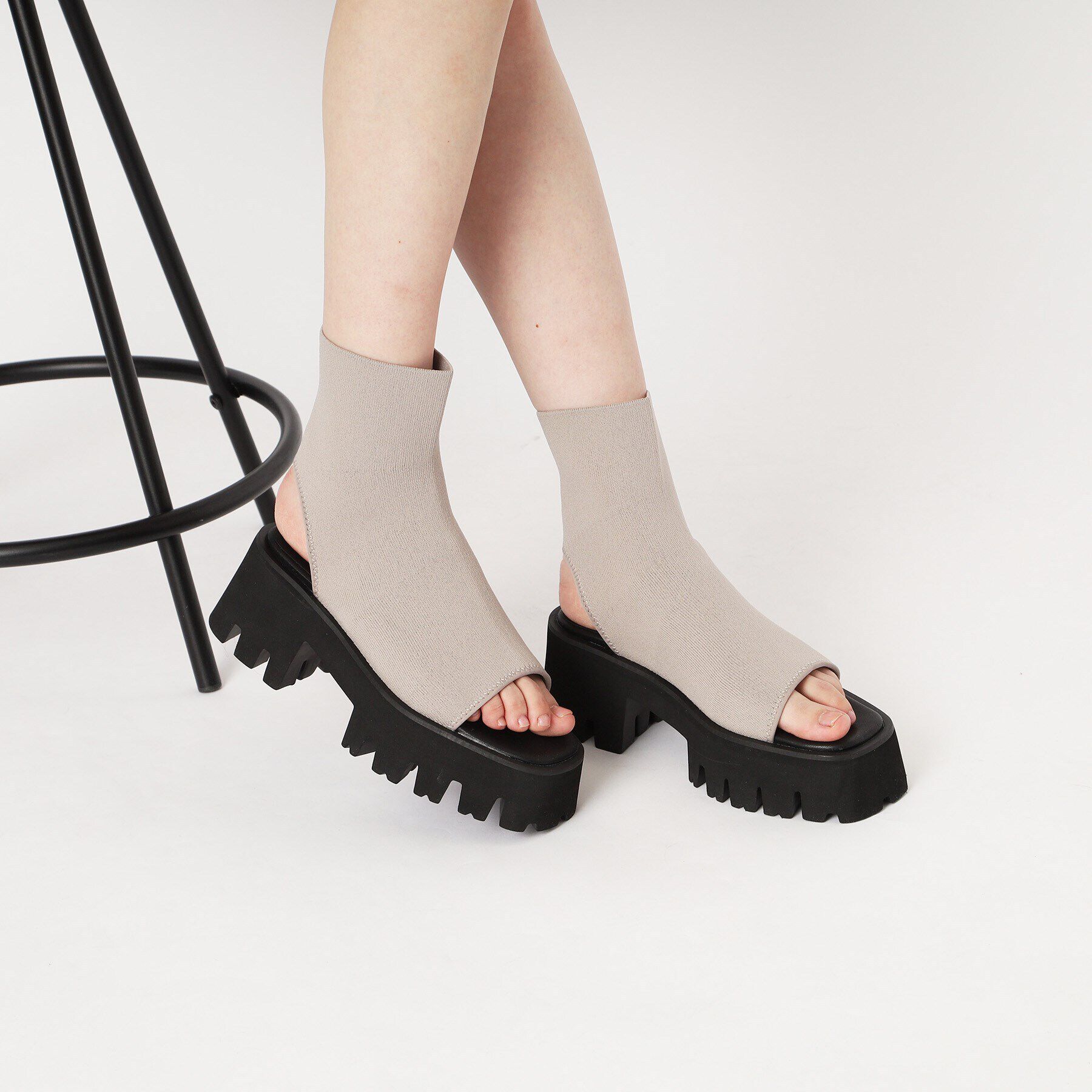 ESPERANZA「タンクソールニットブーサン 24SS」|ショートブーツ|