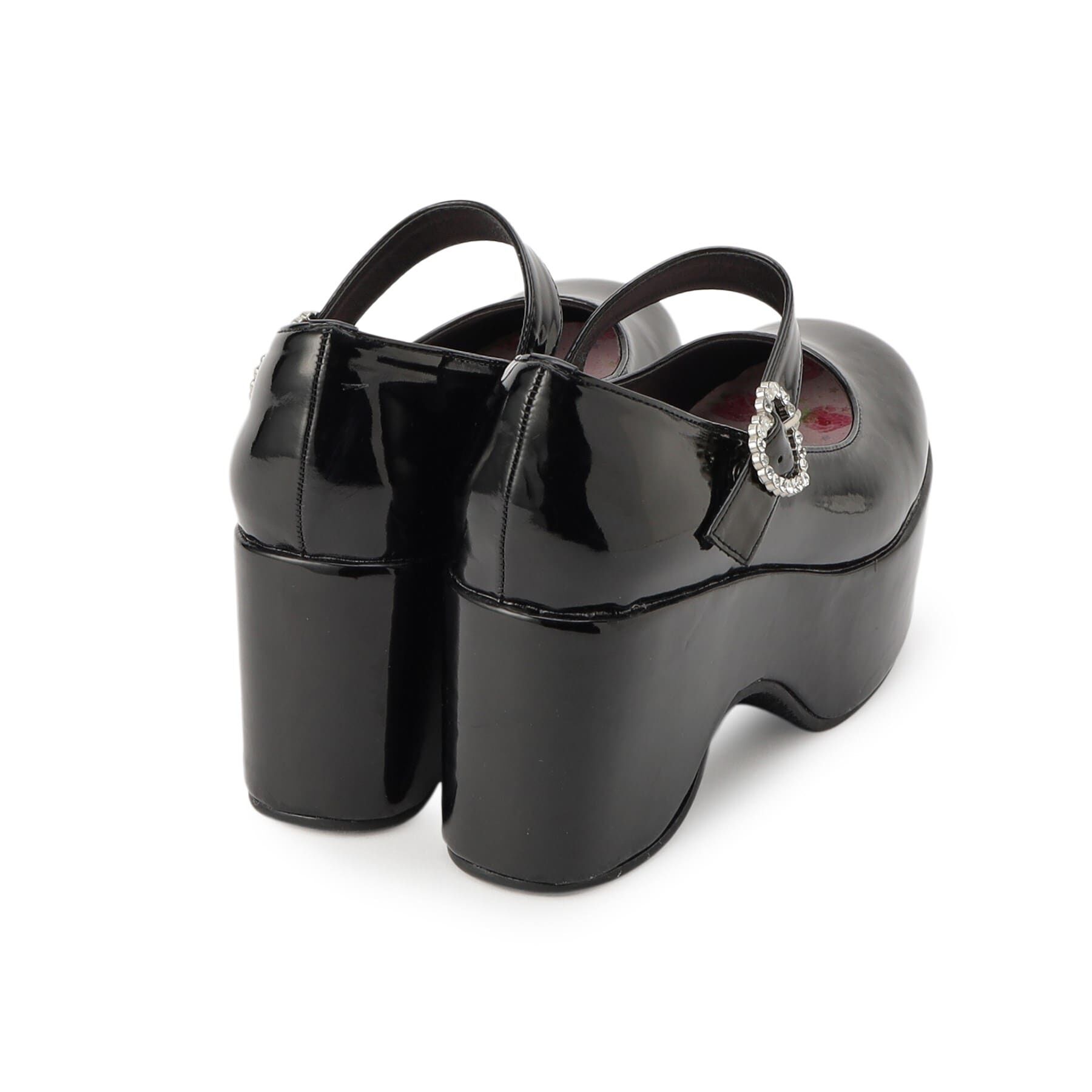 csT&P「キラキラハートバックルらくちんウエッジ厚底パンプス」|パンプス|