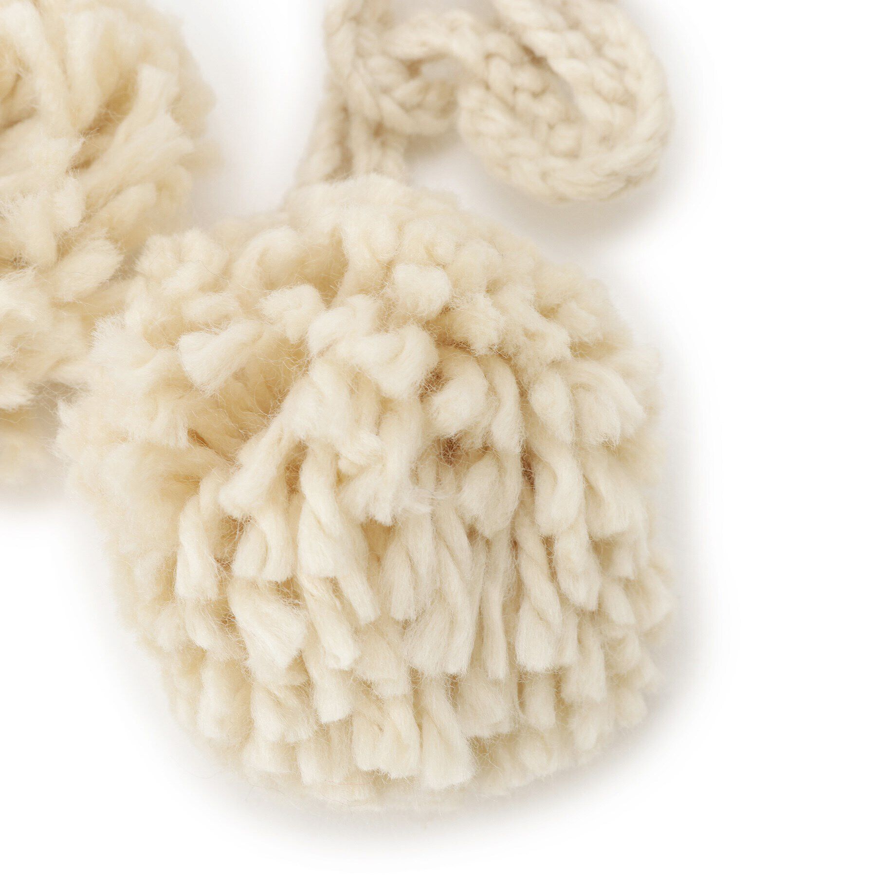 Grandedge「ポンポンクロシェイヤマフ」|イヤーマフ|