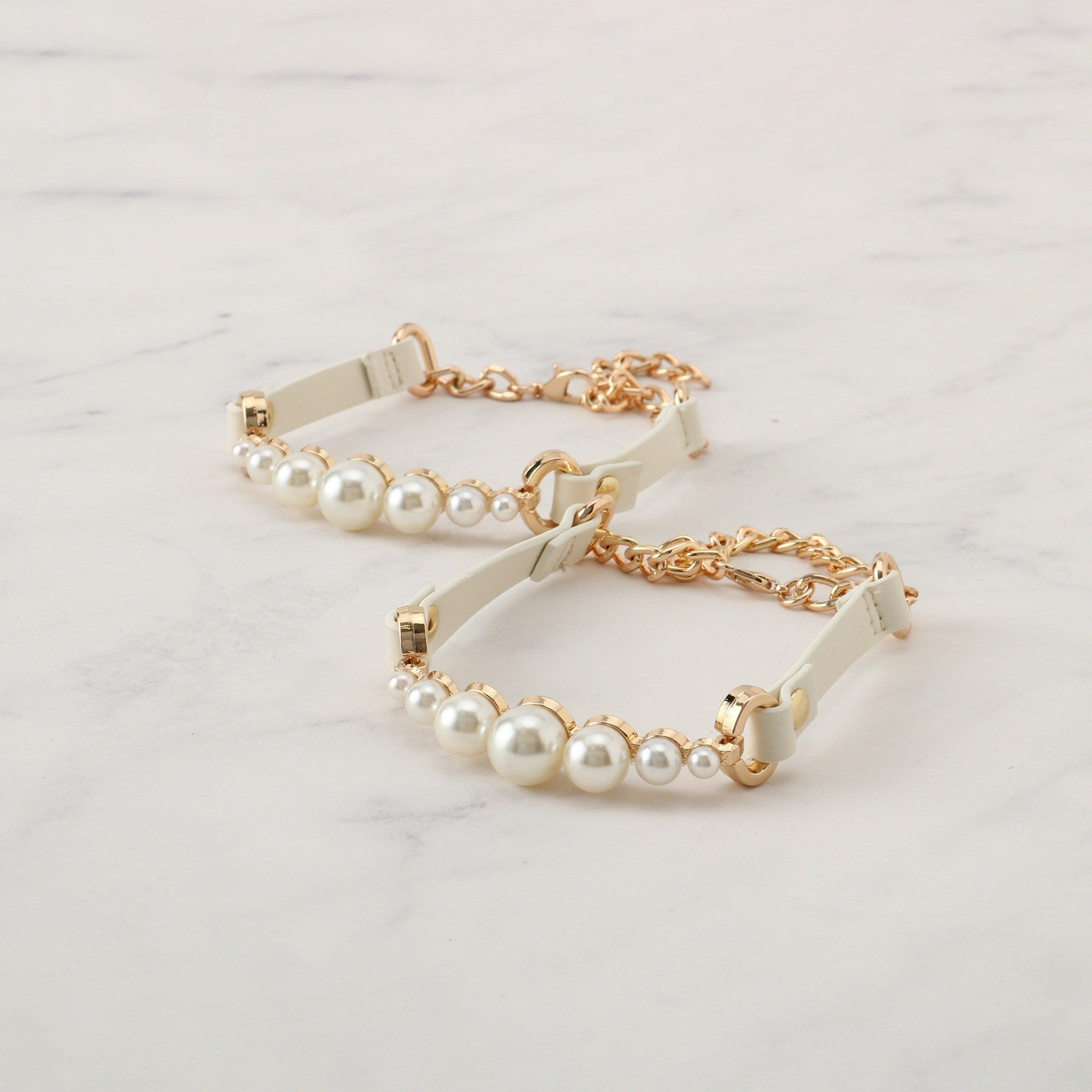 ESPERANZA「アンクレットパール調チェーン」|その他|アイボリー(004)