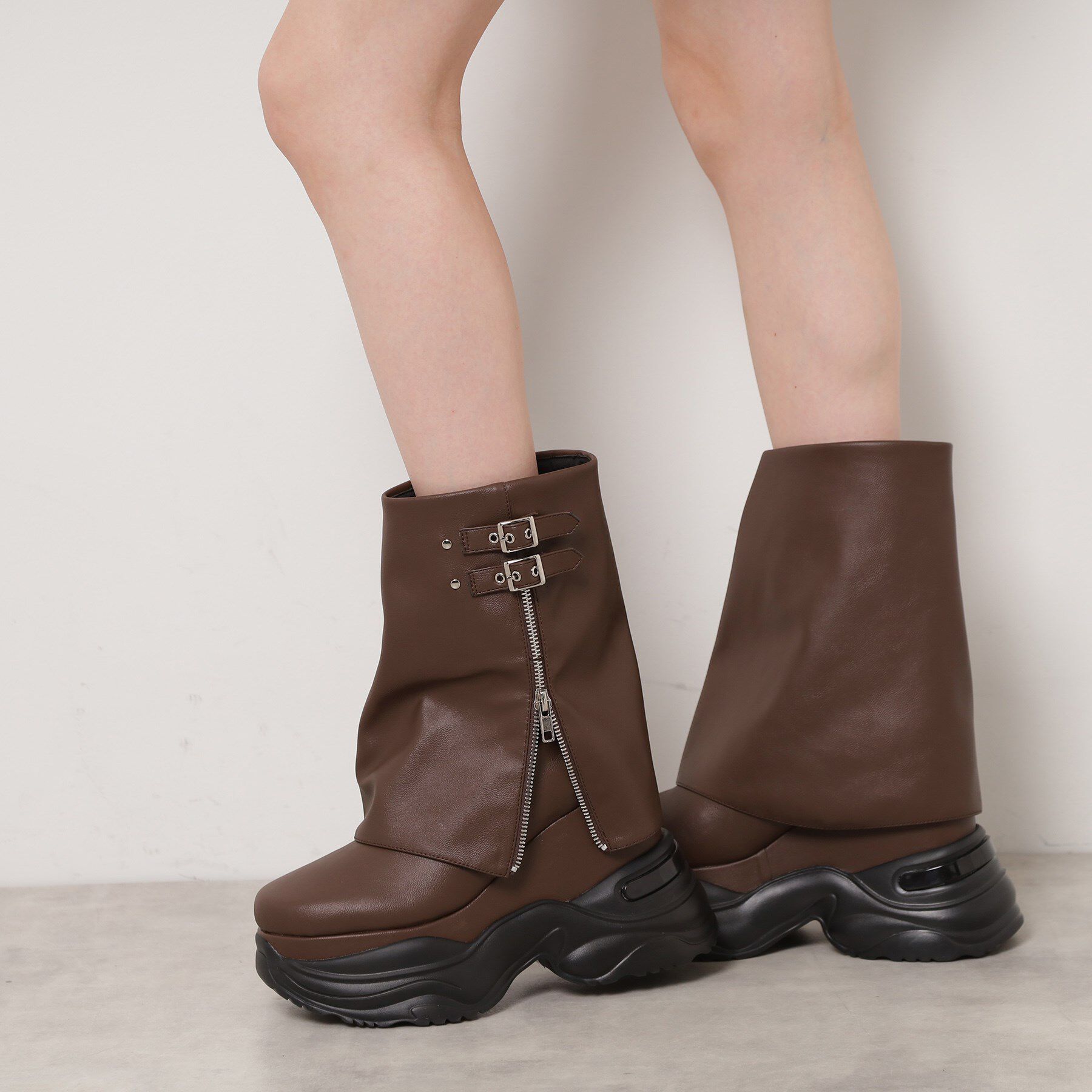 ESPERANZA「ボリュームソールカバーブーツ」|ショートブーツ|