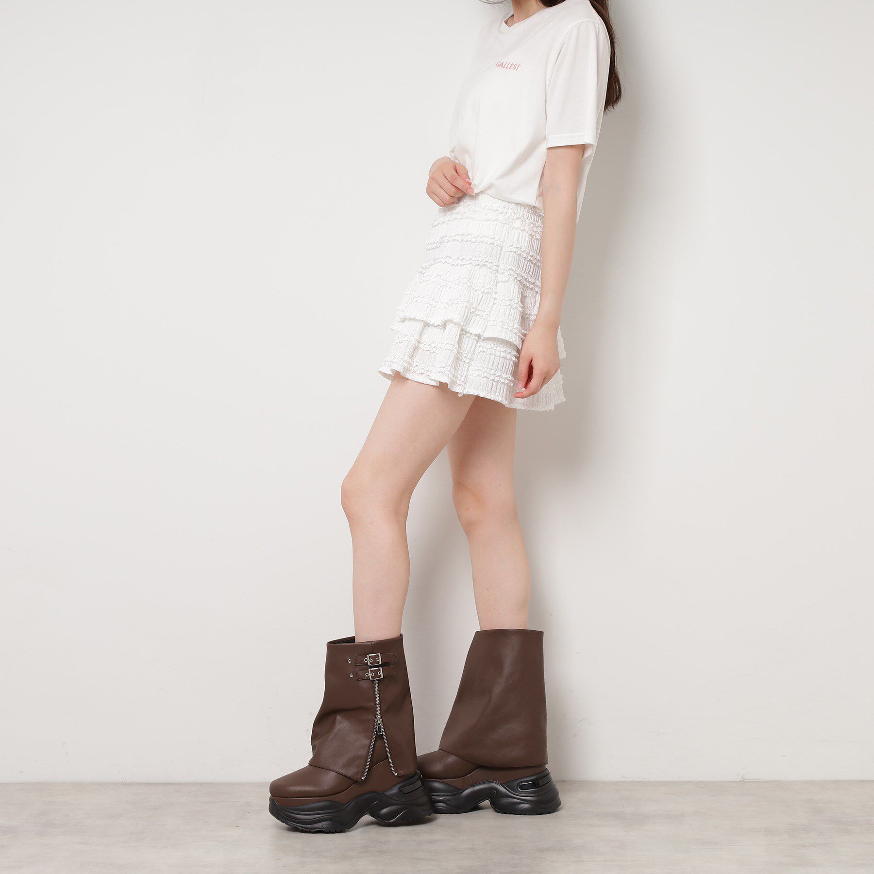 ESPERANZA「ボリュームソールカバーブーツ」|ショートブーツ|