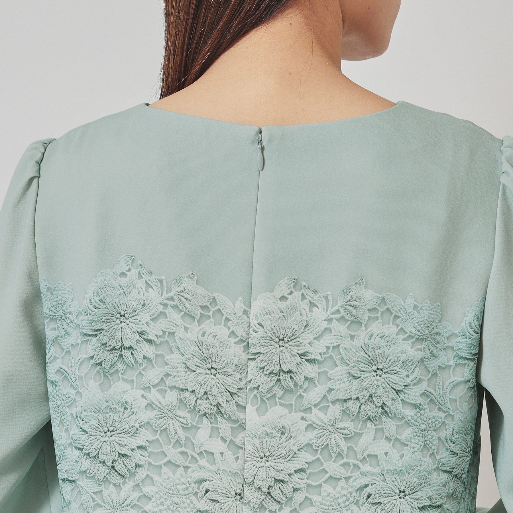 SunaUna「【＆yours project／SS～L】レースパネル柄ワンピース」|ワンピース|