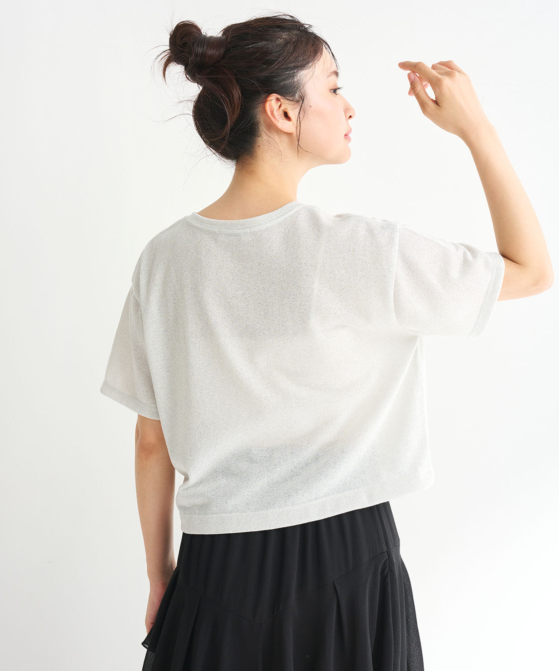 COCO DEAL「ラメ裏毛発泡プリントロゴTシャツ」|Tシャツ・カットソー|