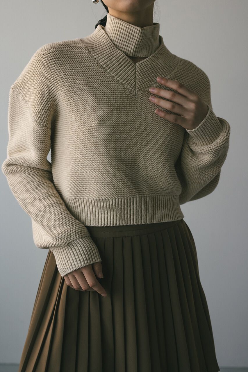 STYLEMIXER「チョーカーネックVニット」|ニット・セーター|