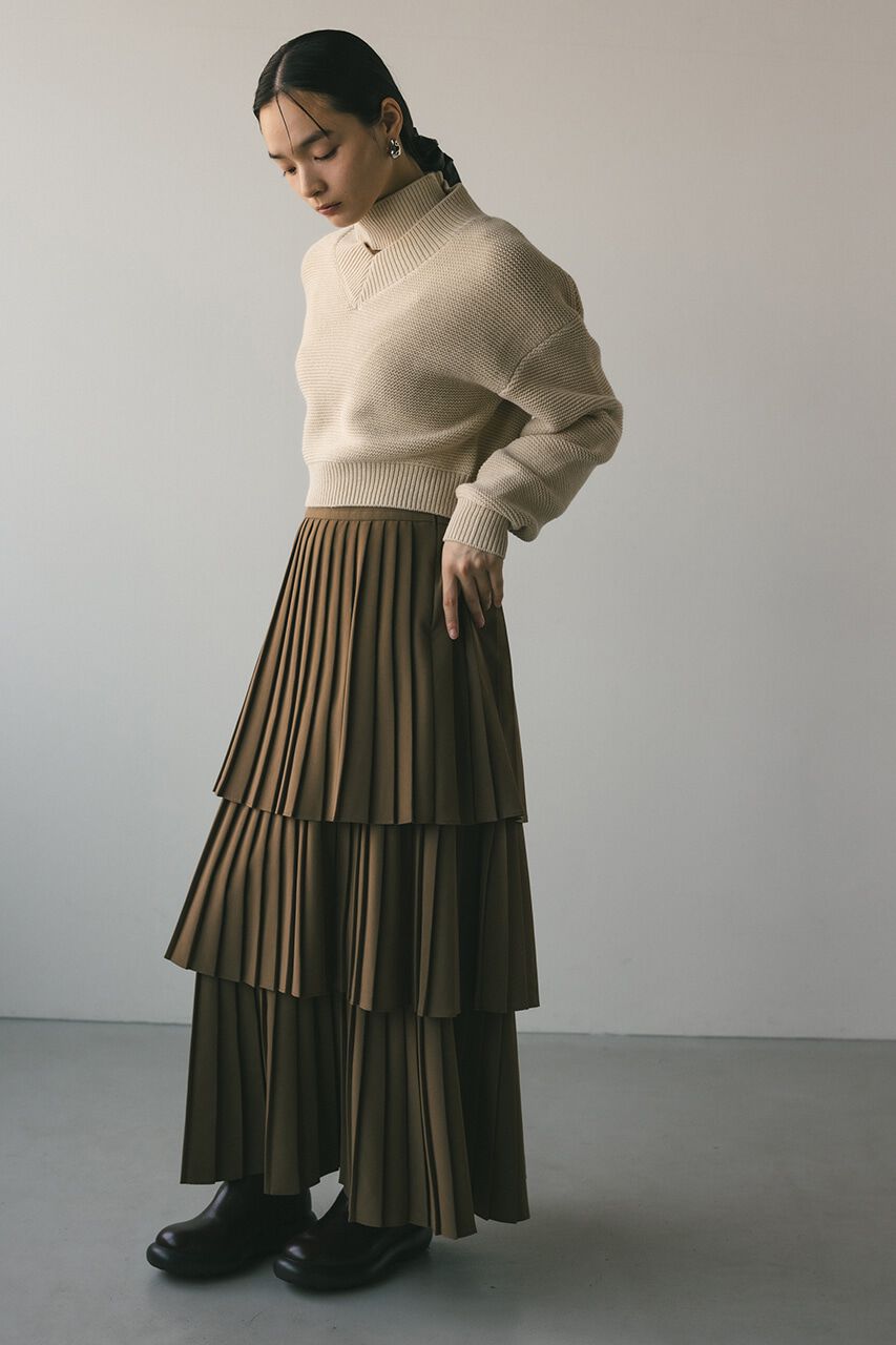 STYLEMIXER「チョーカーネックVニット」|ニット・セーター|