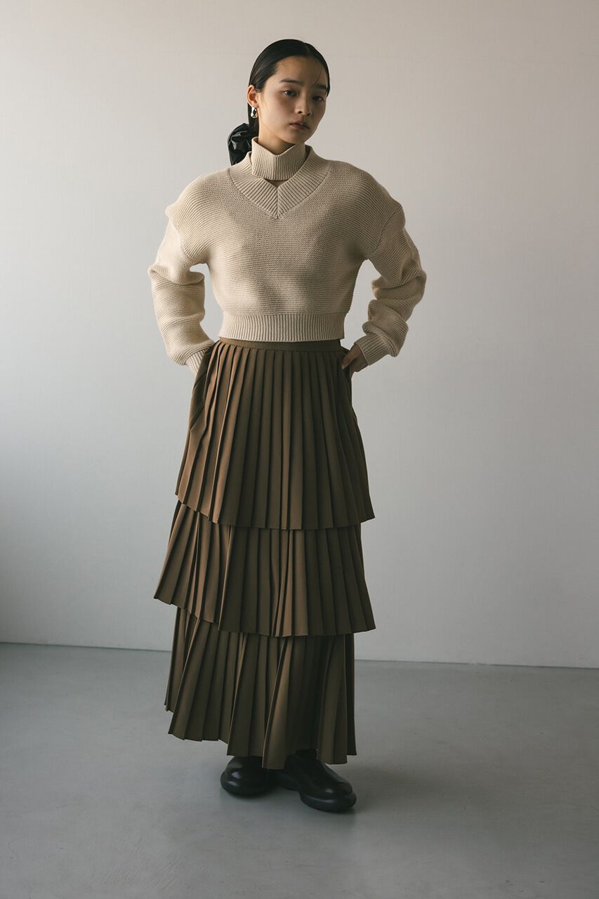 STYLEMIXER「チョーカーネックVニット」|ニット・セーター|