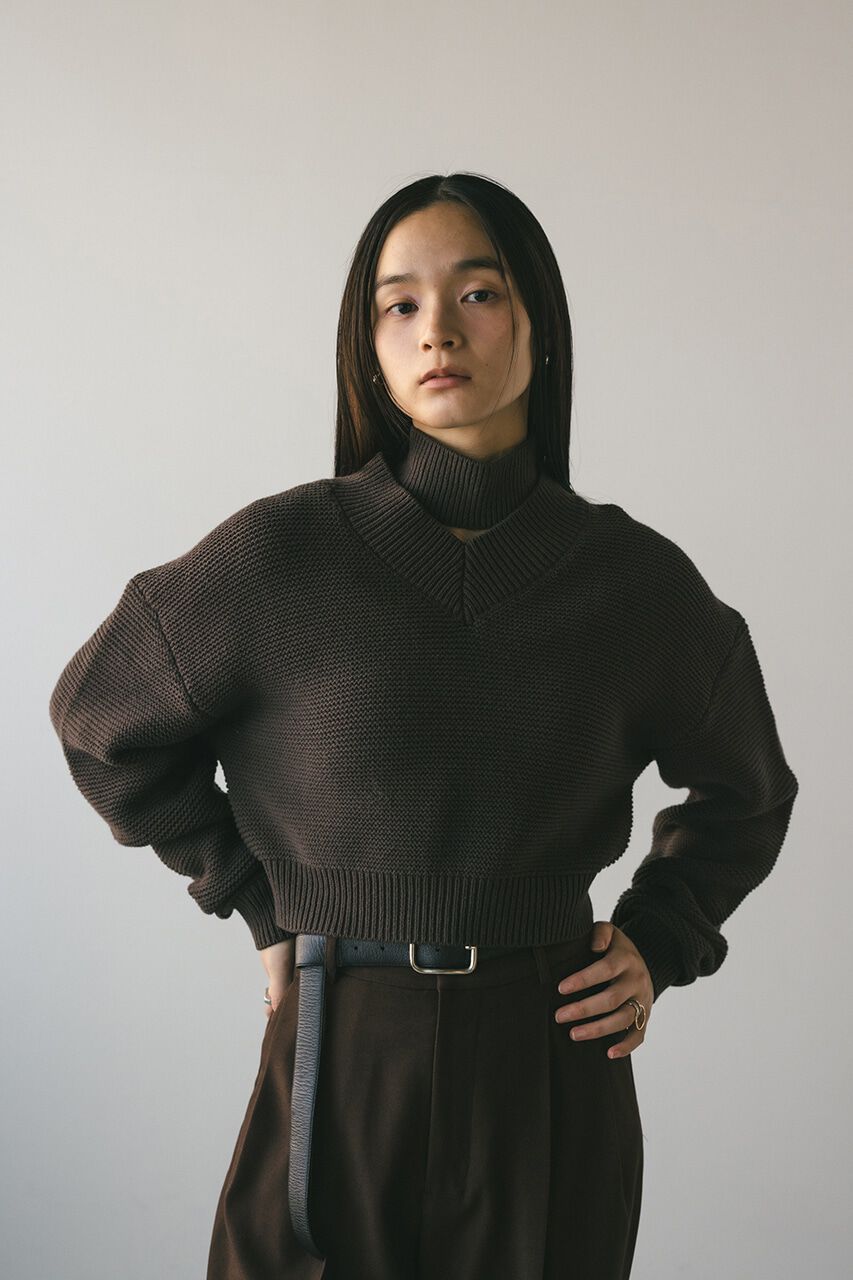 STYLEMIXER「チョーカーネックVニット」|ニット・セーター|