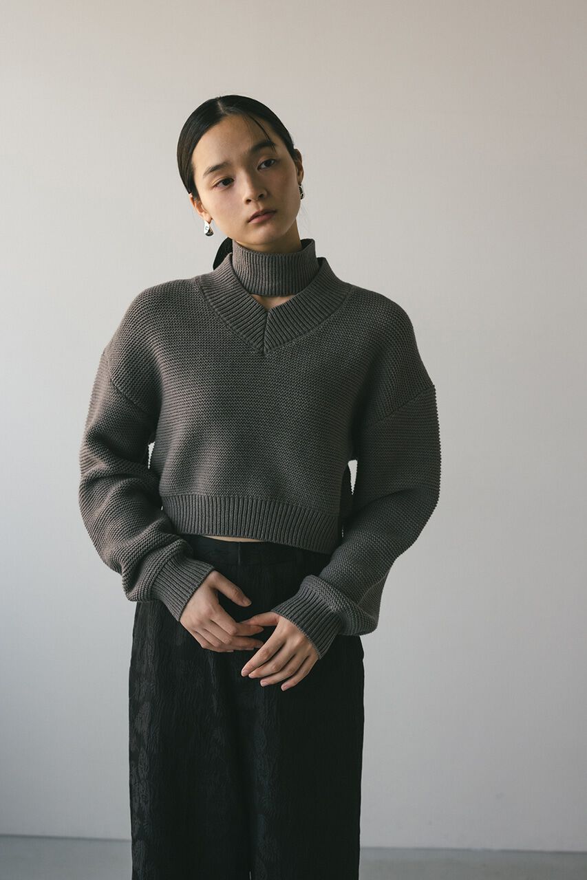 STYLEMIXER「チョーカーネックVニット」|ニット・セーター|