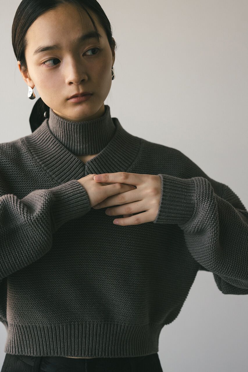STYLEMIXER「チョーカーネックVニット」|ニット・セーター|
