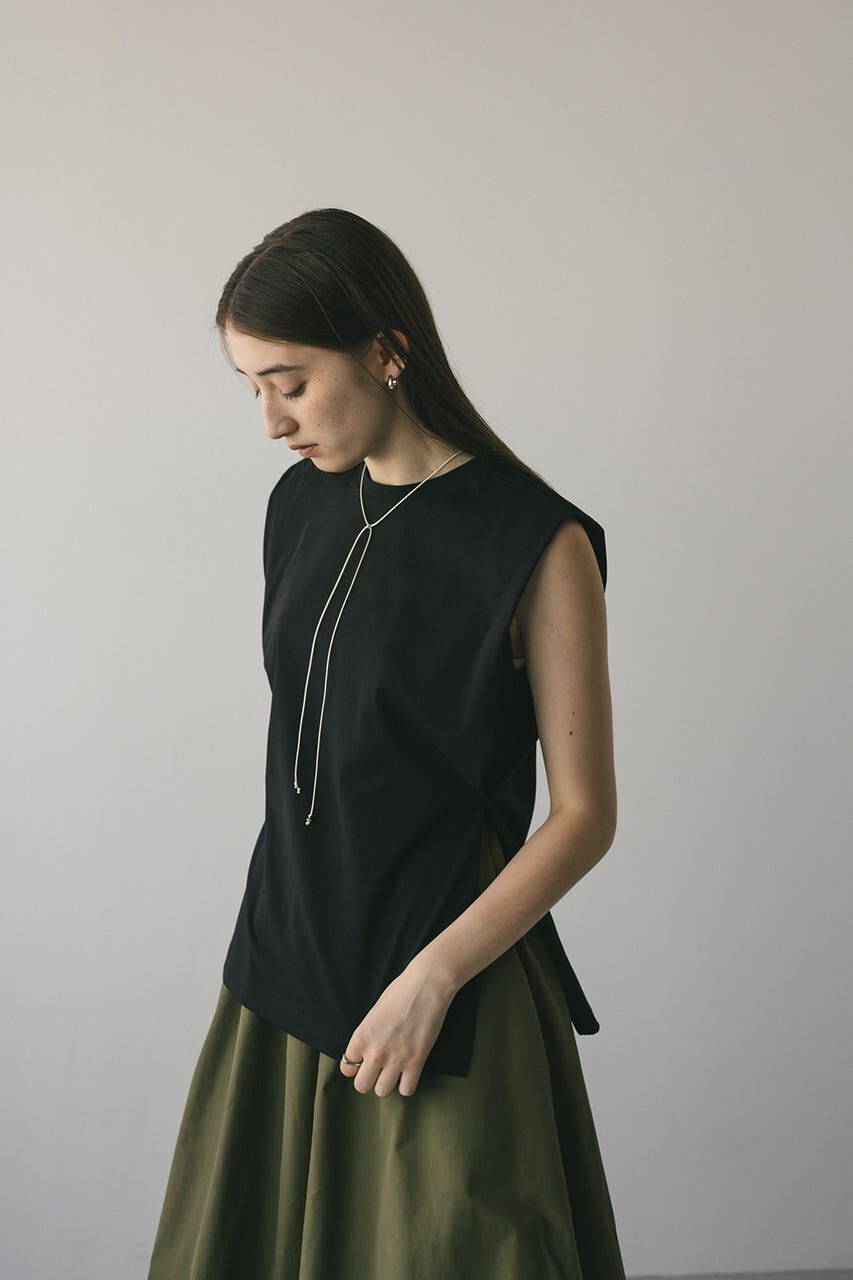 STYLEMIXER「ショルダータックタンク」|タンクトップ|BLK