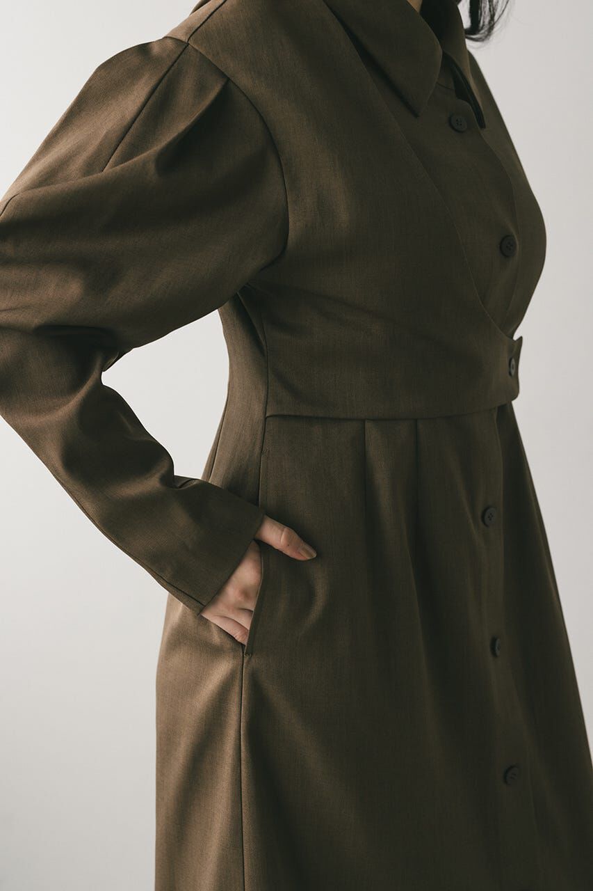 STYLEMIXER「アシンメトリーシャツワンピース」|ワンピース|