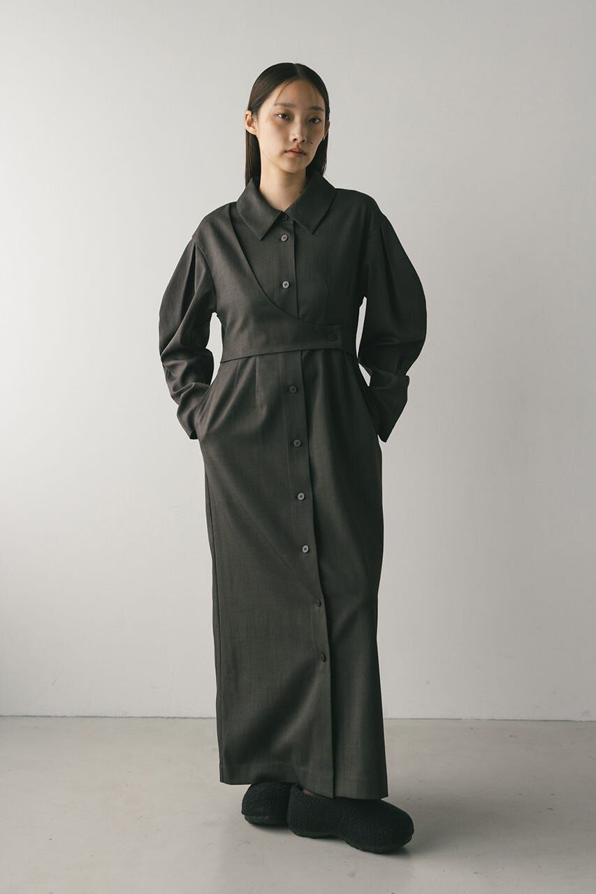 STYLEMIXER「アシンメトリーシャツワンピース」|ワンピース|C.GRY