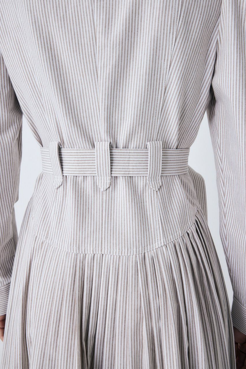 MOUSSY「BELTED PLEATS ドレス」|ワンピース|