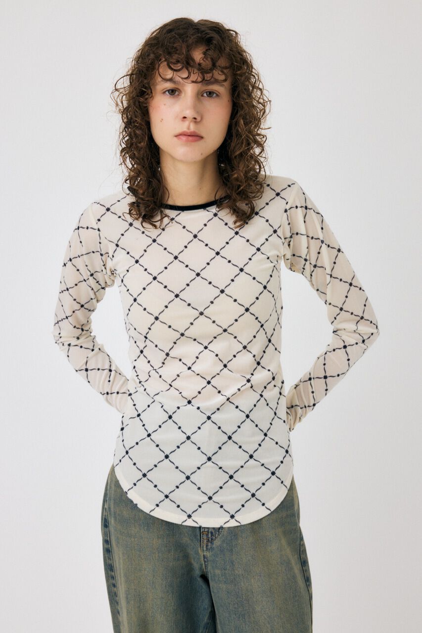 MOUSSY「BACK OPEN シアートップス」|Tシャツ・カットソー|